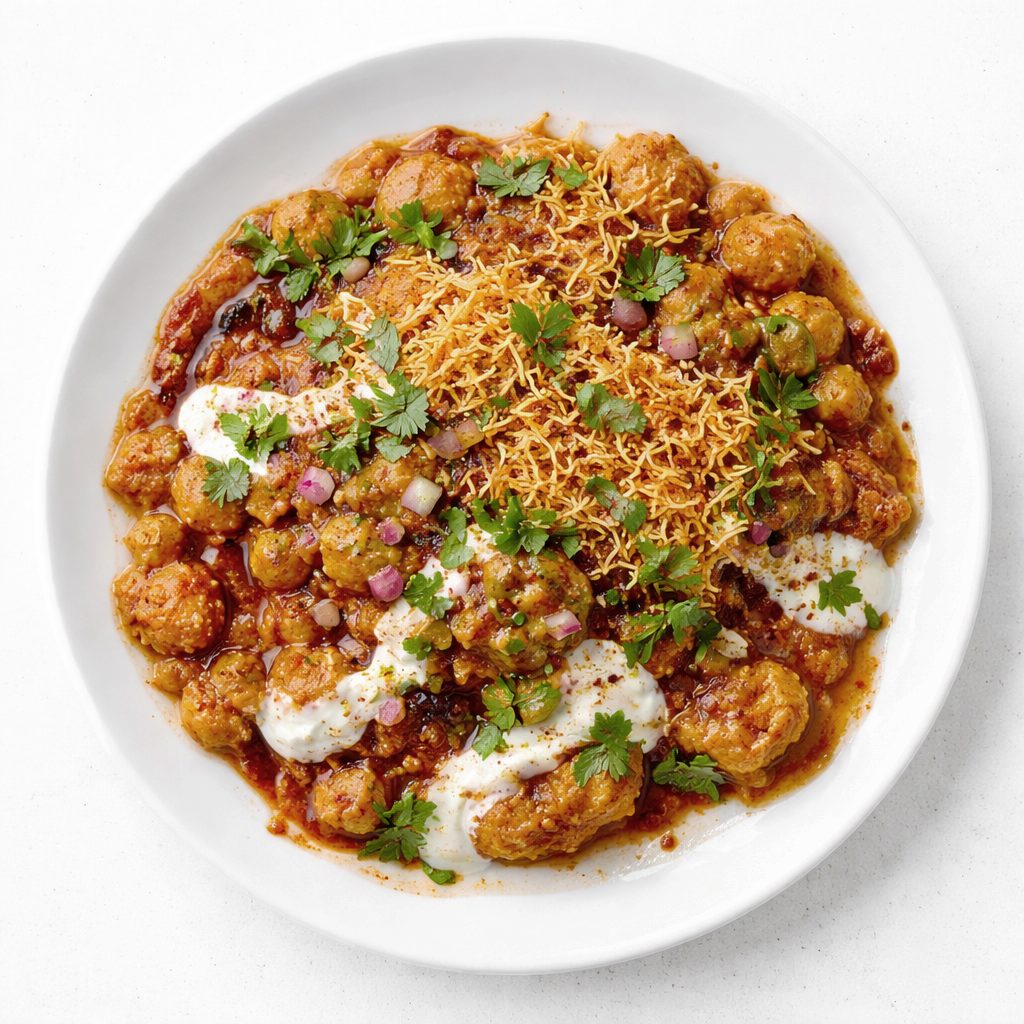 Aloo Tikki Chaat.