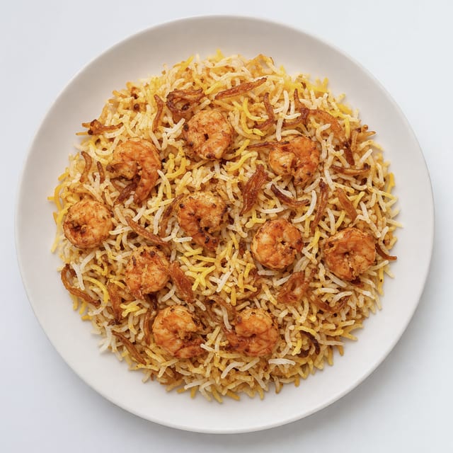 Shrimp Biryani.
