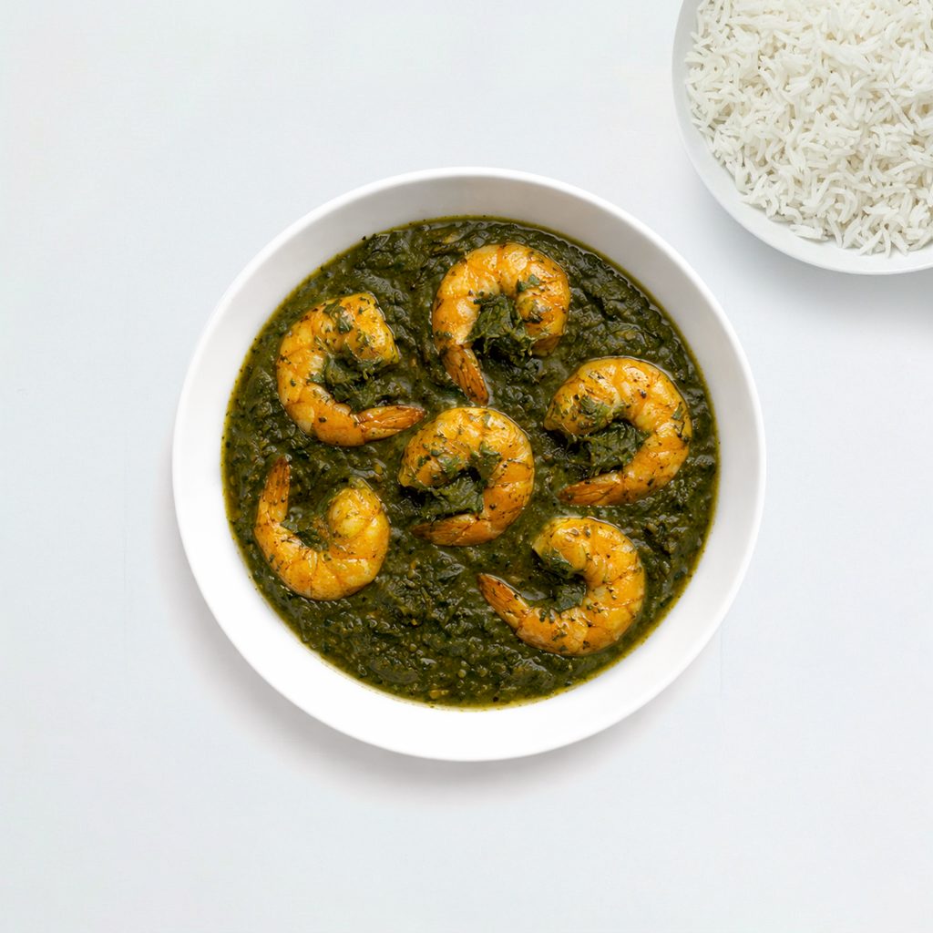 Shrimp Saag.