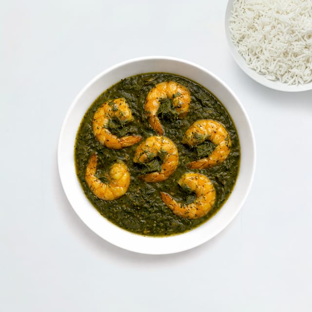 Shrimp Saag.