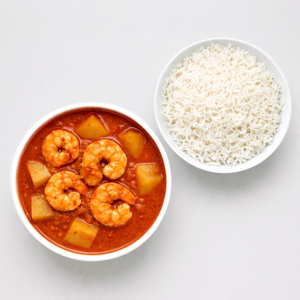 Shrimp Vindaloo.