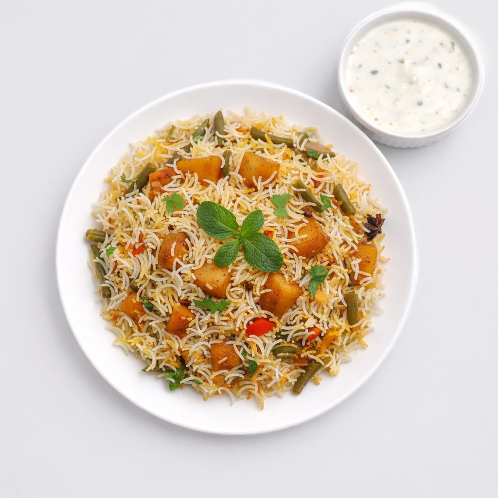 Vegetable Biryani.