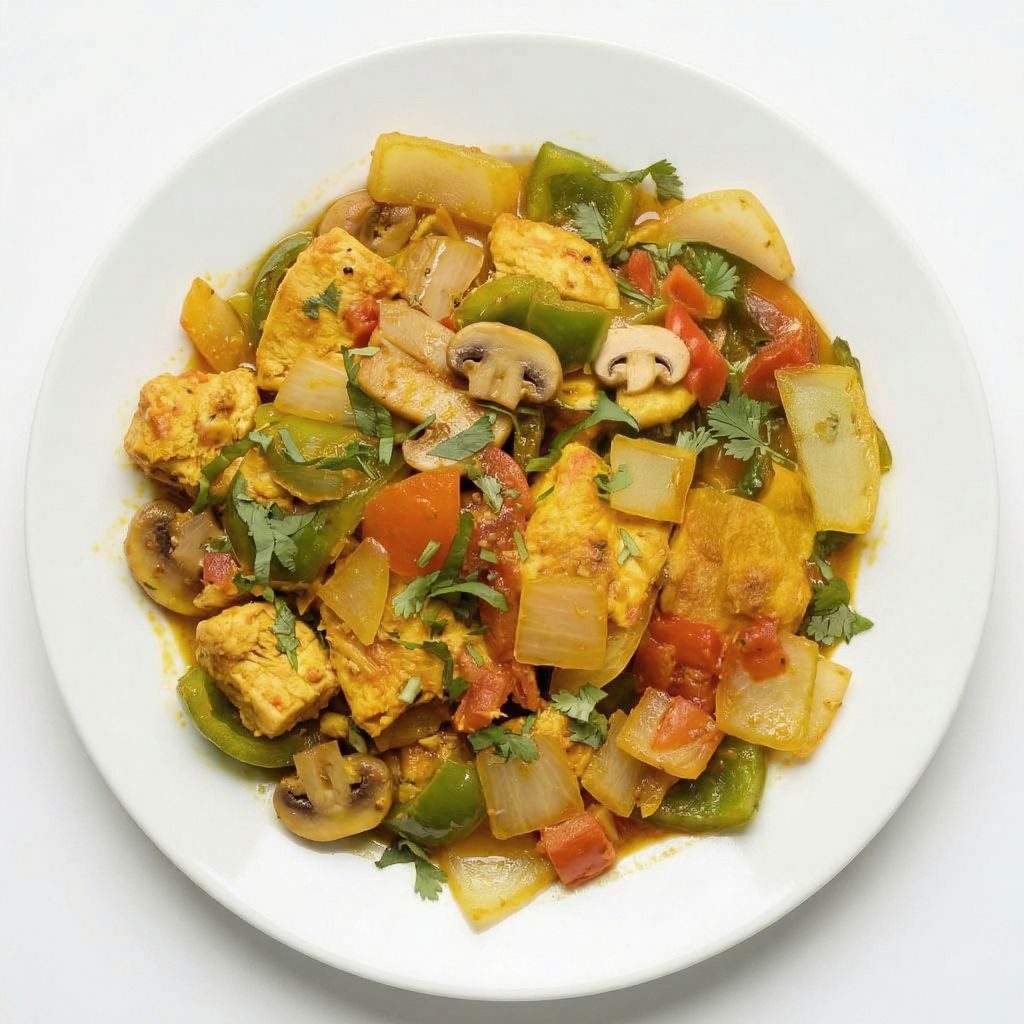 Chicken Mushroom Balti.