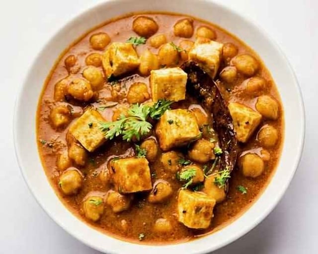 Chana Paneer Masala.