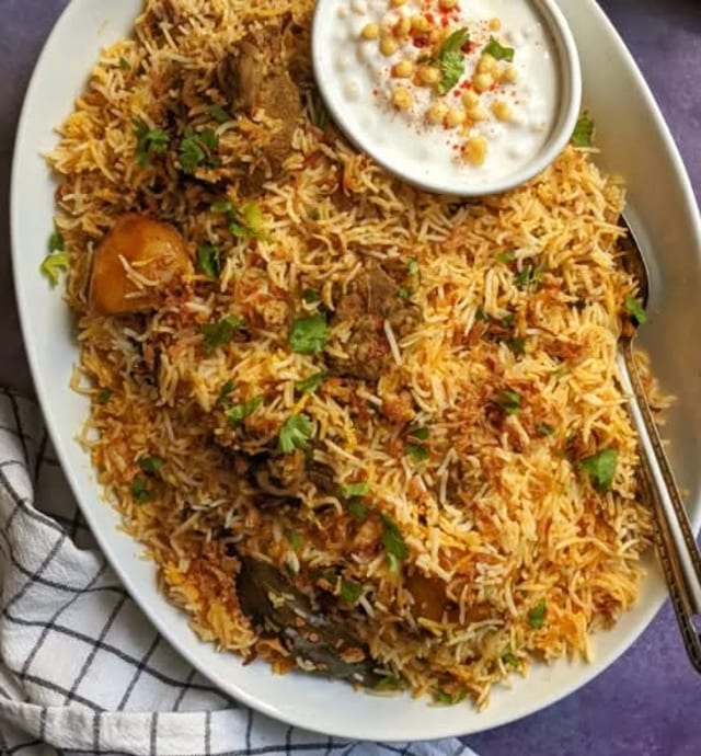 Goat Biryani.