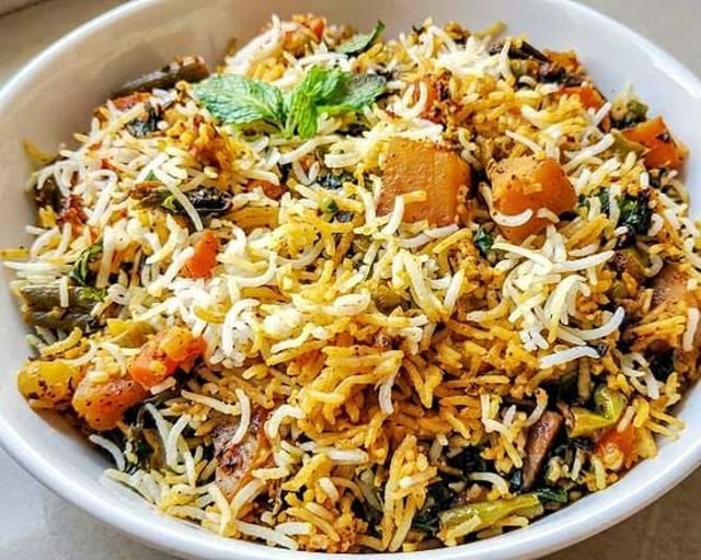 Vegetable Biryani.